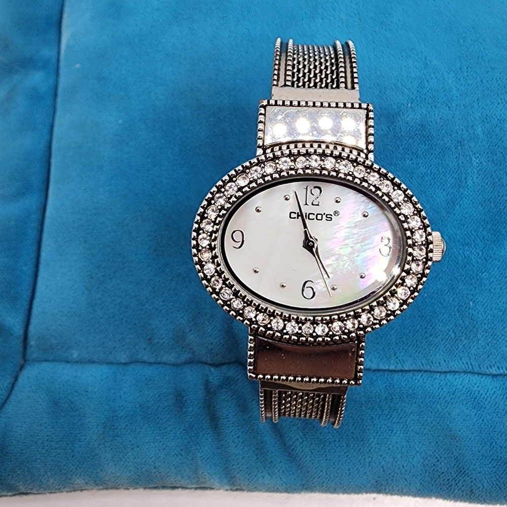 Chico's Bangle Cuff Bracelet Watch